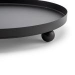Round Metal Tray with Ball Feet