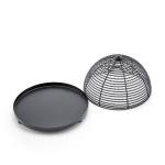 Elegant Metal Dome Food Cover with Tray