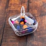 Luxurious Glass Candy Jar with Lid 