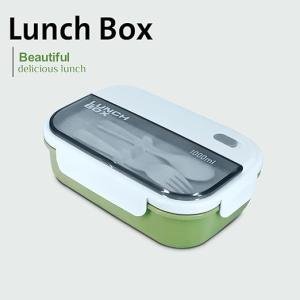 Lunch Box with Built-in Utensils