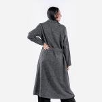 Classic long coat with belt