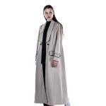 Long Coat With Black Piping
