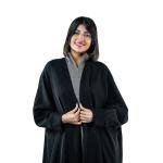 Elegant Flowing Open-Front Abaya with Wide Sleeves