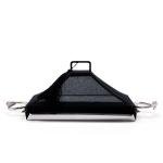 Luxury Indian pastry tray with nail handle Cartier-style, cotton fabric cover