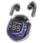 T8 Crystal (2) Colour  Bluetooth Earbuds  Bright Black 
