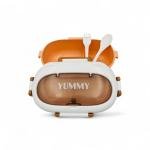 لانش بوكس YUMMY المدمجة مع طقم أدوات طعام