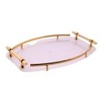 صينية مرآة عتيقة بمقابض