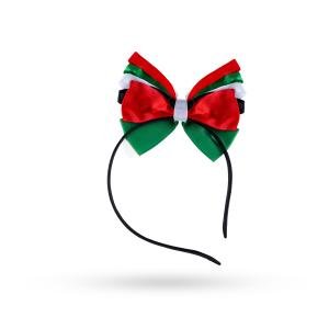 رباط شعر بنات بتصميم علم الكويت - موديل ١