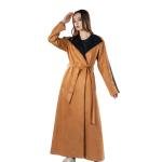 Light collar trench coat with belt