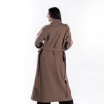 Women's Long Belted Trench Overcoat