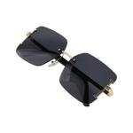 رايدر - نظارة شمسية مربعة بدون إطار مع حماية UV400