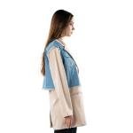 Women's Blazer With Denim Elements