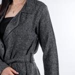 Classic long coat with belt