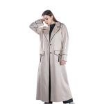 Long Trench Coat with Flap Pockets 