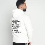Hoodie with fur inside and word print