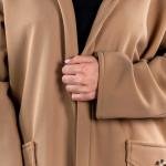 Women's Long Hooded Big Pocket Coat Women