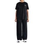 طقم ملابس منزلية بنقشة مضلعة تطريز على الصدر وقصة مريحة راحة وأناقة في كل لحظة