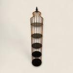 Tall Vintage Birdcage Style 5-Tier Display Stand