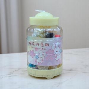 Cherry Blossom Bunny Play Dough Set – Soft Clay Jar Kit with Pull-Top Lid and Colorful Dough Rolls