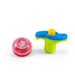Light-up spinning top toy with launcher - Assorted