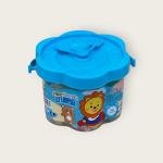 Play Dough Set with 14 Colors  Bucket with Handle and Cartoon Girl Design