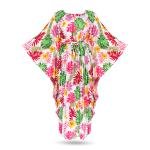 Tropical Breeze Pleated Kaftan Dress