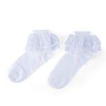Baby Princess Lace Frill Socks with Double Layered Embroidered Tulle