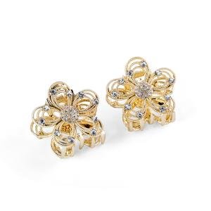 مجموعة مشابك شعر مزينة بأحجار الراين