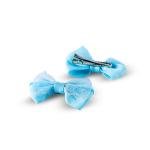 Girl's Elegant Sparkle Glitter Mesh Hari Bow Clip