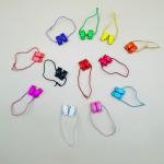 Color Pop Cube Hair Ties Elastic Bright Square Beads