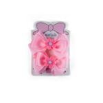 Girl's Flower Decore Bow Hair Clip Set