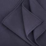 شيلة خليط بين القطن و البوليستر بحواف مطرزة بدقة - الرمادي الفحمي