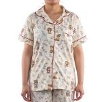 طقم بيجامة ستان بنقشة بيزلي ناعم، مريح وأنيق