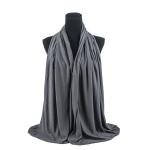 شيلة قطن وشيفون بحواف مطرزة – أخضر زيتوني فاتح