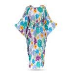 Tropical Breeze Pleated Kaftan Dress
