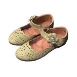 Girls' Ballerina Flats  with Floral Cutwork and Gem Strap