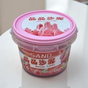 مجموعة حيوانات المحيط الرملية السحرية - مجموعة رمل حركية مع قوالب مخلوقات بحرية في حاوية دلو