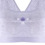 Cotton Training Bra with Lace Trim Topwear