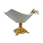 Elegant Butterfly Ceramic Fruit & Dessert Tray on Ornate Base