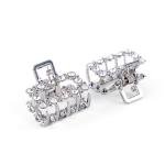 مجموعة مشابك شعر صغيرة مرصعة بأحجار الراين