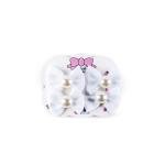 Girl's Elegant Ribben Bow Hair Clip with Pearl Center
