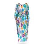 Tropical Breeze Pleated Kaftan Dress