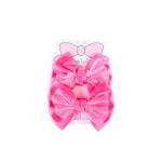 Girl's Elegant Bow Hair Clips with Mesh & Lace