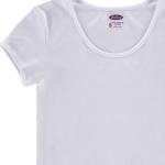 Ladies’ White Cotton Crew Neck Undershirt