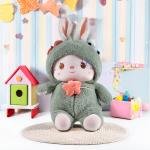 دمية الأرنب المحشوة بزي ضفدع – 70 سم