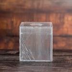 Acrylic Square Tissue Box with Geometric Design