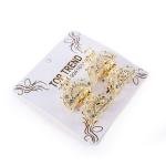 Fan-Shaped Rhinestone Hair Claw Clip Set