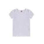 Ladies’ White Cotton Crew Neck Undershirt