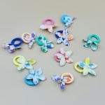 Cute Flower and Bow Elastic hair Ties Set of 12pcs