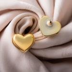 أقراط قلبية لامعة يدوية